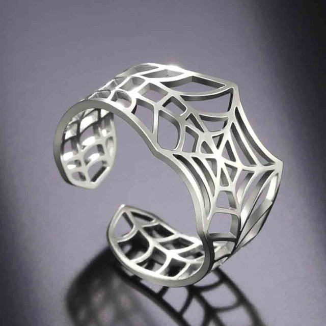 My Shape Ring Spinnen, Edelstahl, Silber, Unisex - Bild 1