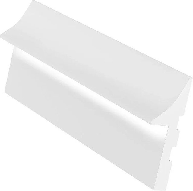 Radeno Sockelleiste modern aus PVC in Weiß, Länge: 290 cm - Bild 1