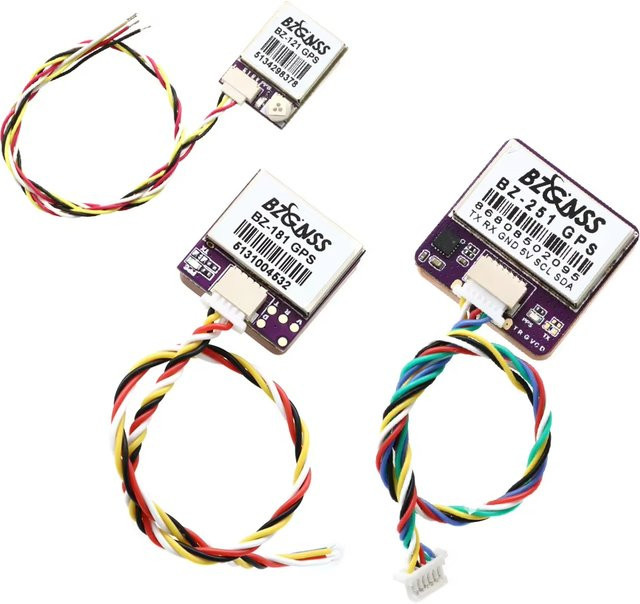 BZGNSS GPS-Modul BZ-251 BZ-121 BZ-181 mit Dual-Protokoll für FPV-Rückkehr, Schwebeflug und Rettungsdrohnen kompatibel mit F4 F7 Flugsteuerungen und Starrflüglern - Bild 1