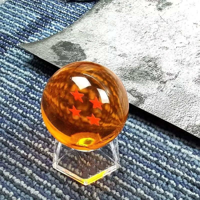 Bandai Dragon Ball Z Actionfigur mit orangefarbener Kristallkugel aus Glas und Kunststoff auf Rundbasis - Bild 2
