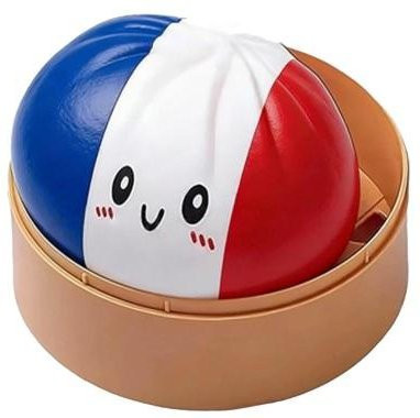 Forseed Nationale Flagge Teigtasche Quetschspielzeug, Cartoon-Ausdruck - Bild 1