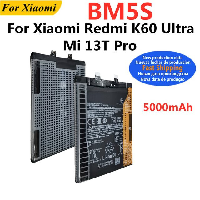 Xiaomi BM5S Ersatzakku mit 5000mAh für K60 Ultra und Mi 13T Pro - Bild 1