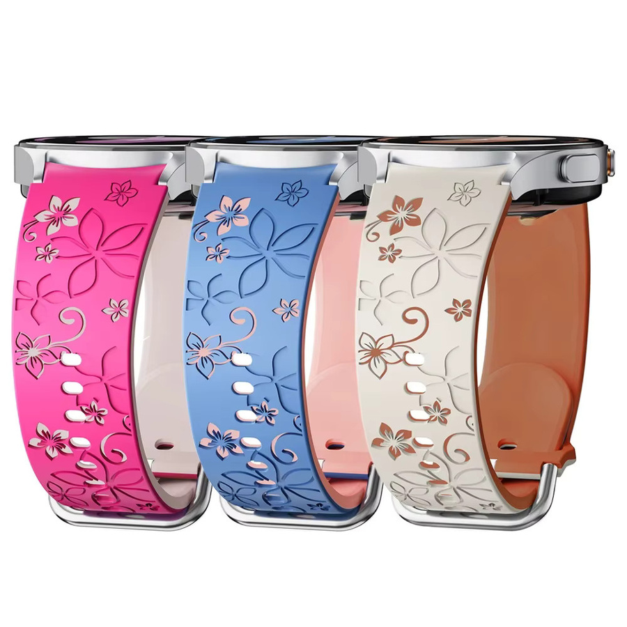 Uhrenarmband Silikon, graviert, Unisex - Bild 4