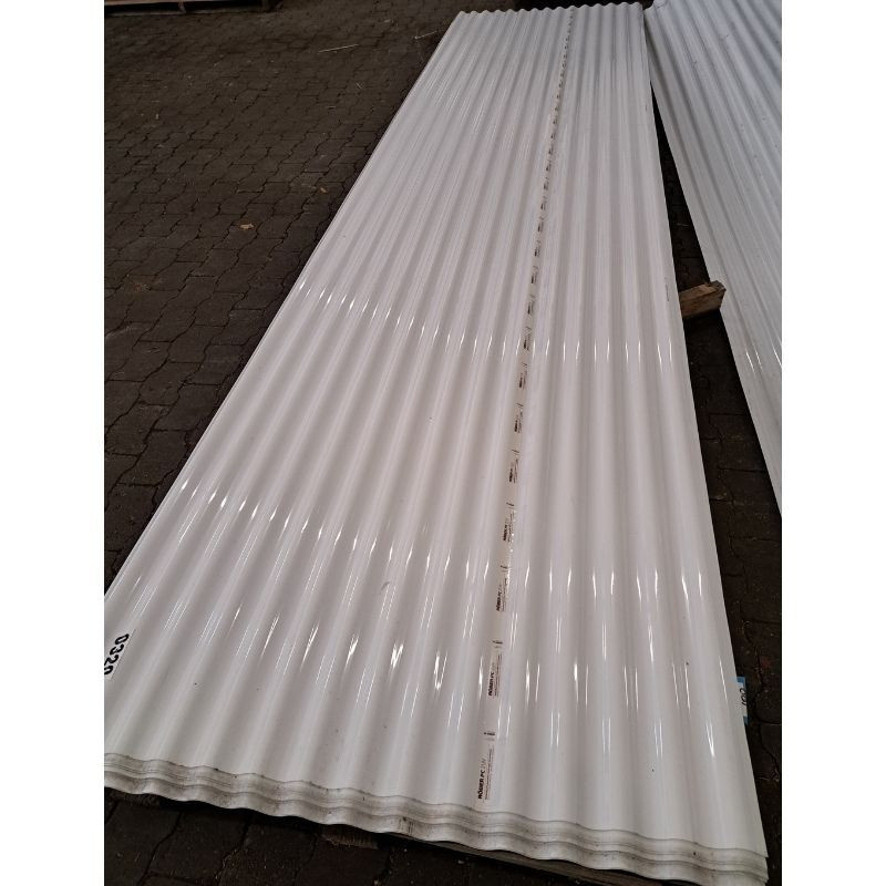 Friedrich von Lien AG Polycarbonat Wellplatte Lichtplatte opal, Breite: 111,6 cm, Länge: 502,2 cm, Stärke: 0,9 mm - Bild 1