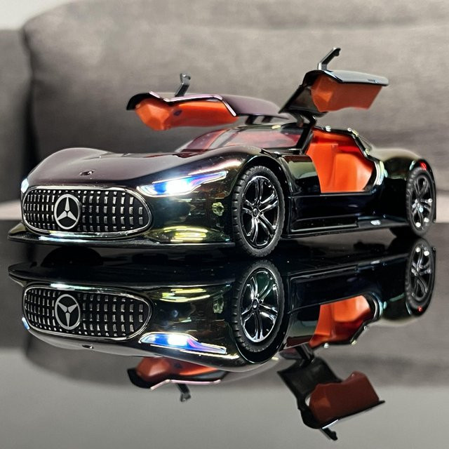 Linyi toy car Mercedes Benz Amg Vision Gt, Modellauto, 1:24, Metall, mit Licht und Sound, ab 14 Jahren - Bild 1