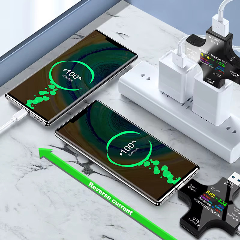 ATORCH USB-C PD Digital Voltmeter und Amperemeter zur Messung von Spannung und Strom bis 8,0 A in Schwarz - Bild 6