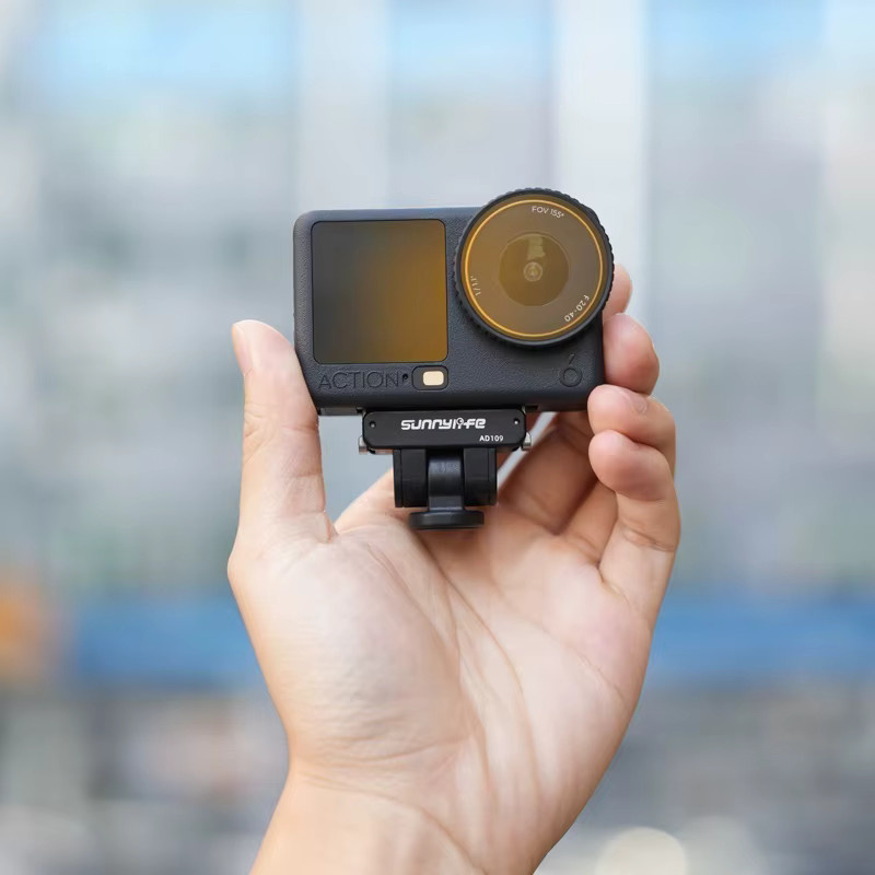Magnetischer Schnellwechseladapter Basis 180 Grad Neigbare Halterung für DJI Osmo Action6 und Osmo Nano Sportkamera in Schwarz - Bild 4