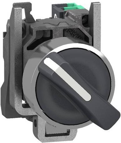 Schneider Electric XB4BD415 Wahlschalter in Schwarz mit IP66 Schutzart und Metallgehäuse - Bild 1