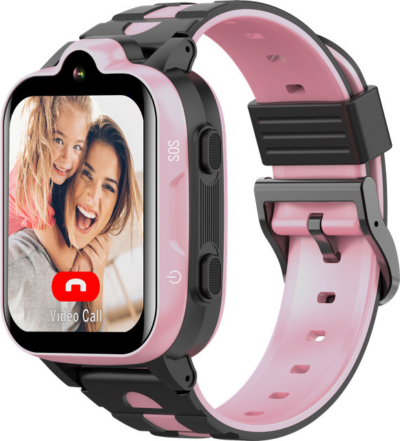 Beafon SW1 Kids Smartwatch mit GPS und Telefonfunktion in Schwarz-Rosa - Bild 1