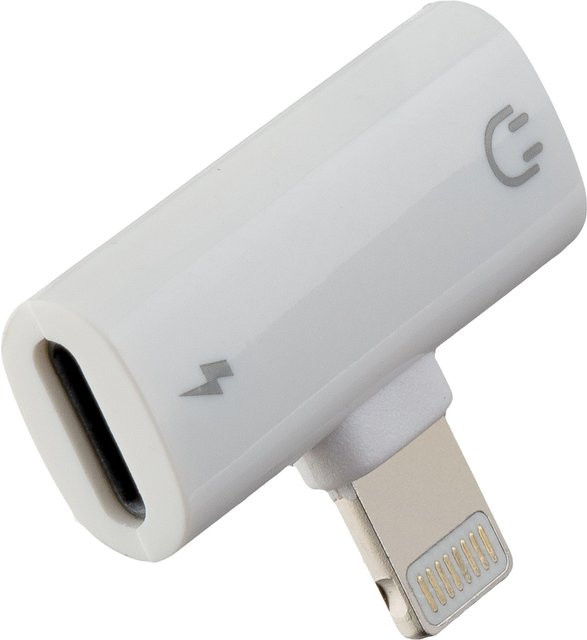 PETER JÄCKEL Dual Adapter Lightning auf Lightning in Weiß - Bild 1