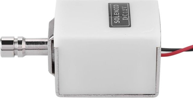 Elektrisches Riegelschloss zur Zugangskontrolle für Tür, Schrank und Schublade in Weiß aus Metall - Bild 1