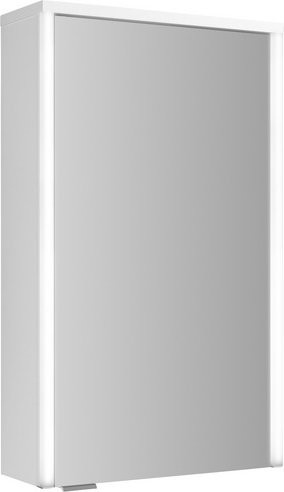 JOKEY Spiegelschrank mit LED-Beleuchtung und Steckdose in Weiß Hochglanz, B/H: 40 x 67 cm - Bild 1