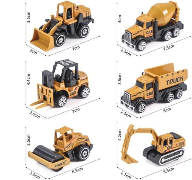 Linyi toy car Baufahrzeuge Spielzeugset, Fahrzeuge, 1:38, ab 3 Jahre - Bild 1