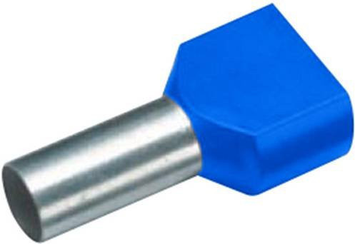 Vogt Verbindungstechnik Zwillings-Aderendhülse 2.5mm² Teilisoliert Blau 100 Stück - Bild 1