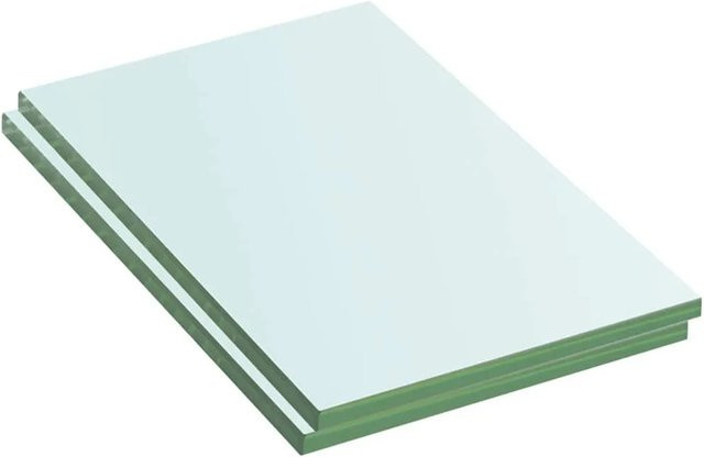 2 Stück vidaXL Regalböden aus Hartglas in Transparent, B/T: 20 x 12 cm - Bild 1