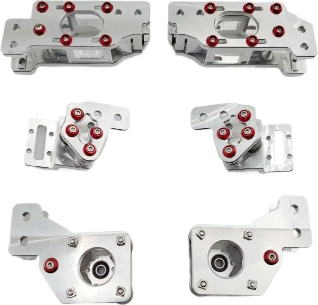 Funssor Voron Trident AWD Upgrade-Kit aus Aluminium CNC mit NEMA17 Schrittmotoren in Silber - Bild 1