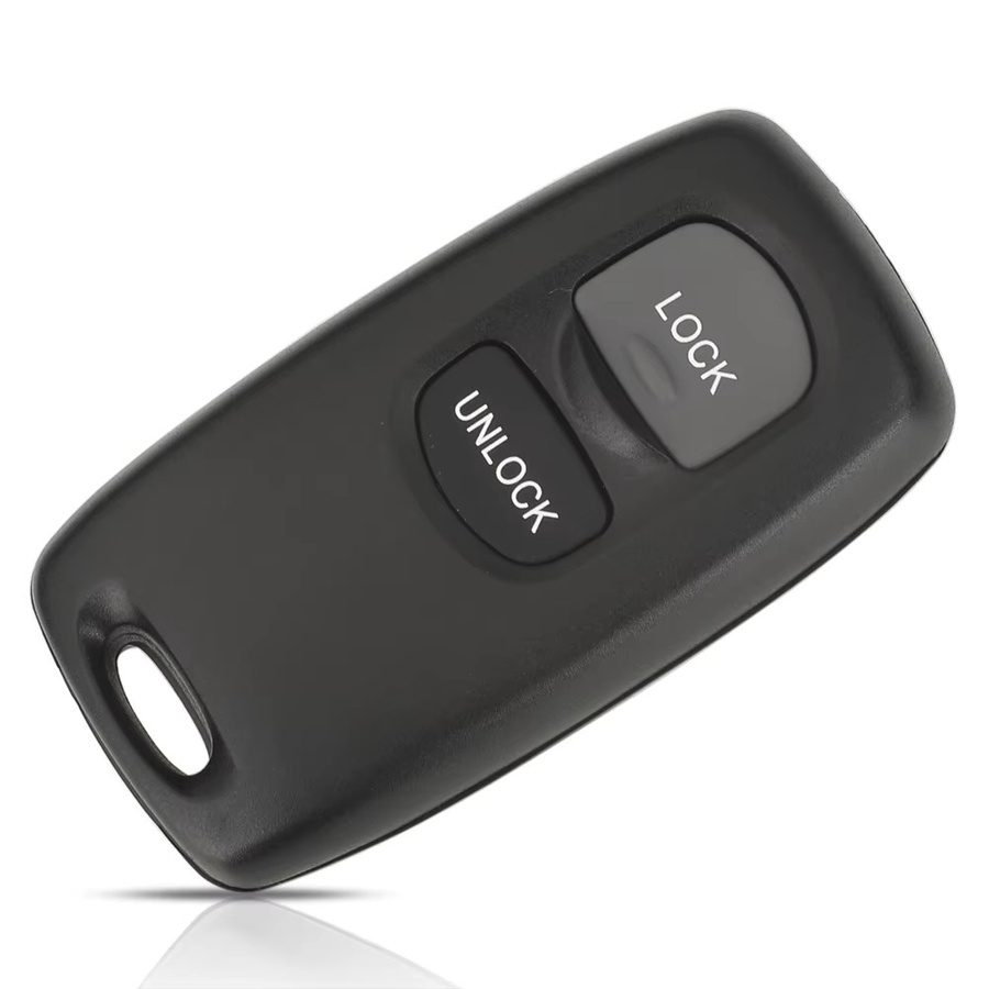 Jingyuqin Fernbedienung Autoschlüssel mit 2 Tasten für Mazda M6 2 3 6 Serie 2014-2018 und Ford Ranger Everest 2003-2010, 433MHz FSK, Schwarz - Bild 2