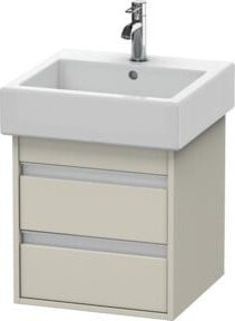 Duravit Waschtischunterschrank Ketho in Tau Beige mit 2 Schubkästen wandhängend B: 45 cm, T: 44 cm, H: 48 cm - Bild 1