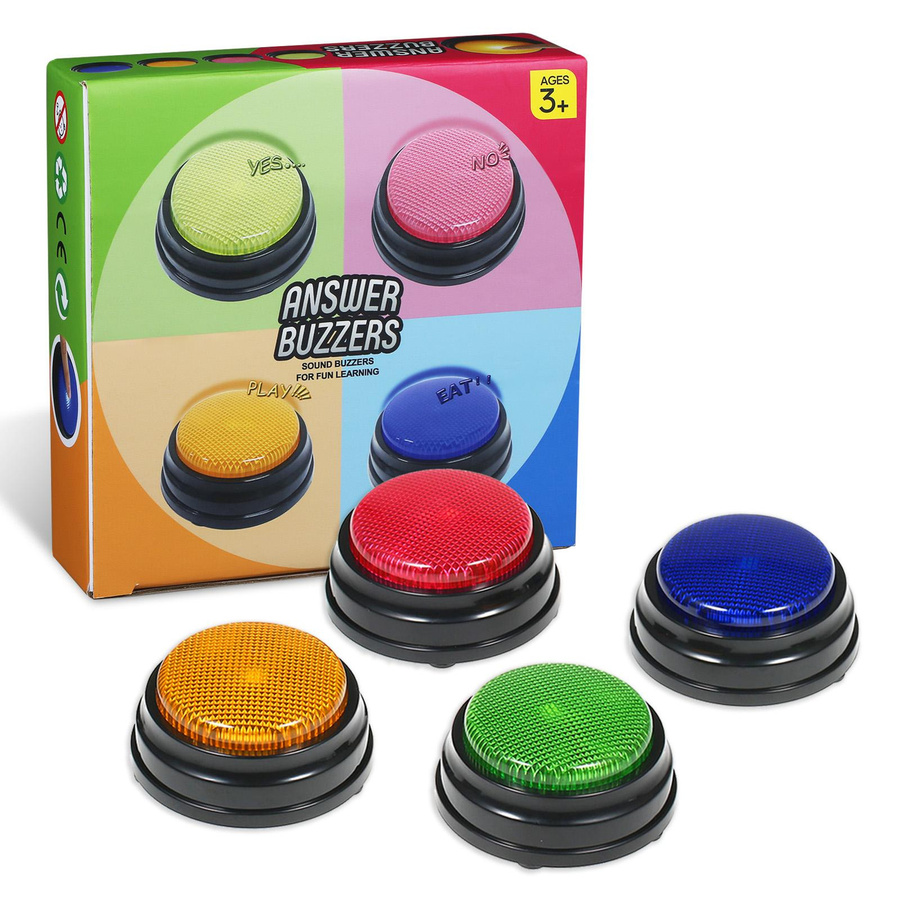 TOMTOP JMS Sprachaufzeichnungs-Soundtaste interaktive Spielzeug-Antworttasten Bunt / Mehrfarbig - Bild 8