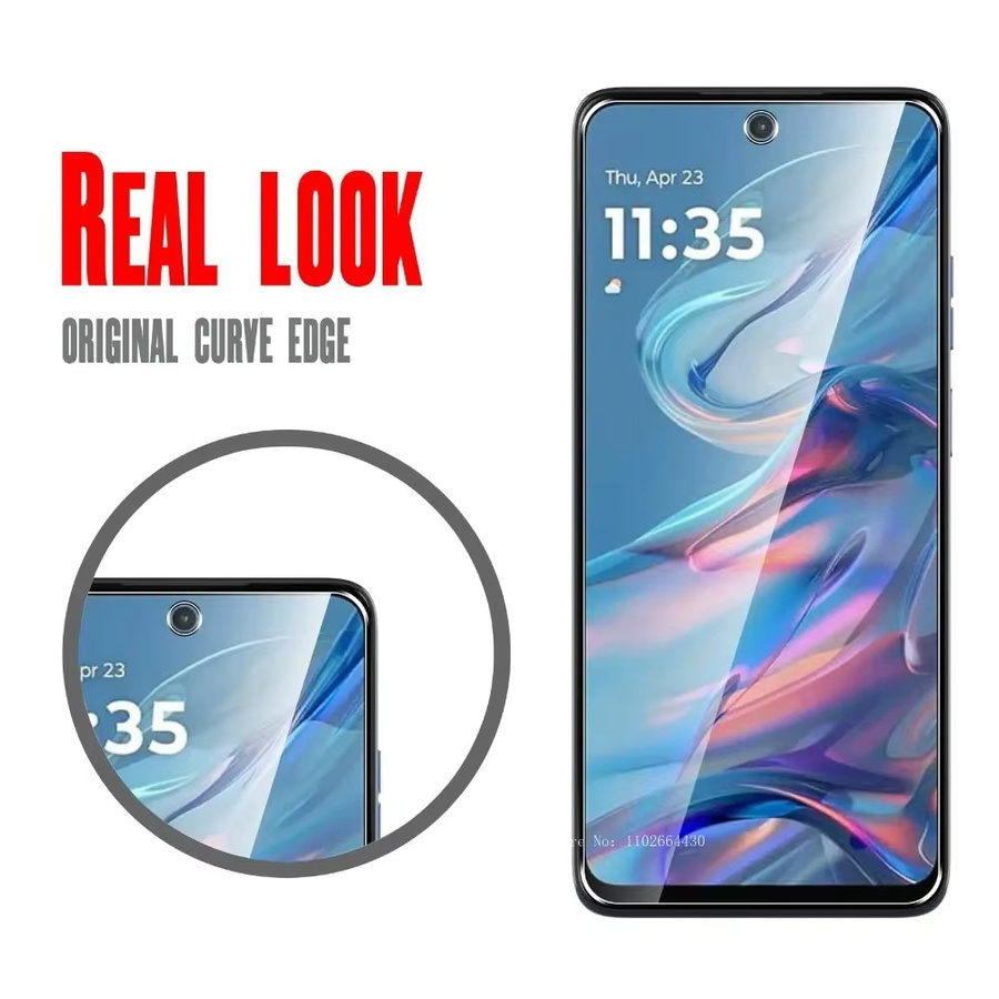 2er-Pack Displayschutzfolie aus gehärtetem Glas für Motorola G35, G34 und Moto G32 HD, transparent, 9H kratzfest und case-freundlich - Bild 4