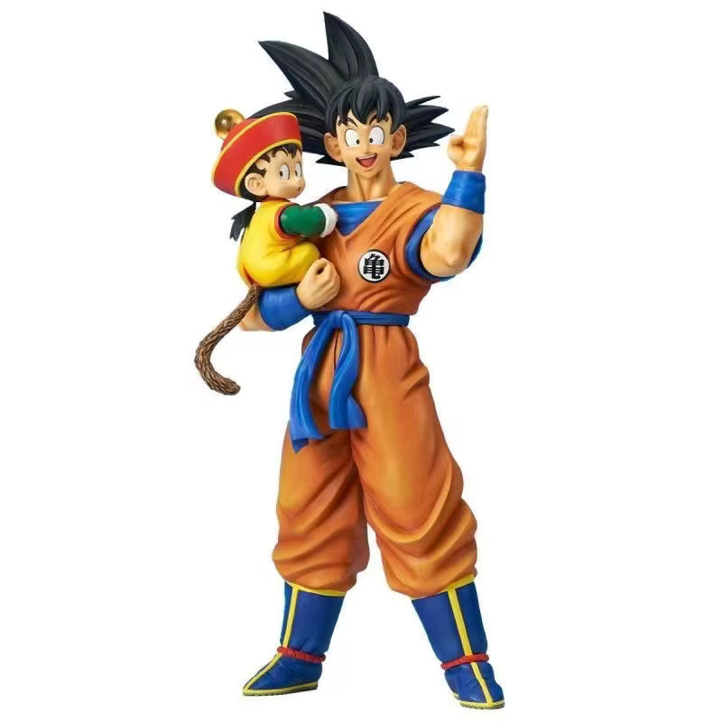 Bandai Dragon Ball Son Goku mit Gohan, Actionfiguren, 30cm, Kunststoff - Bild 1