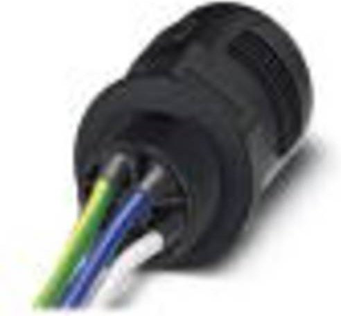 Phoenix Contact QPD Rundsteckverbinder Schwarz, 4 + PE Polstellen - Bild 1