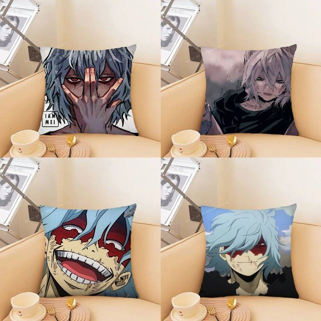 Anime Tomura Shigaraki Cartoon Kissenbezug, quadratisch, Mehrfarbig, Breite: 40 cm, Breite: 40 cm, Breite: 40 cm - Bild 1