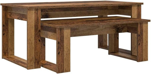 vidaXL Kaffeetisch Set 2-teilig aus Holzwerkstoff in Braun im modernen Design - Bild 1