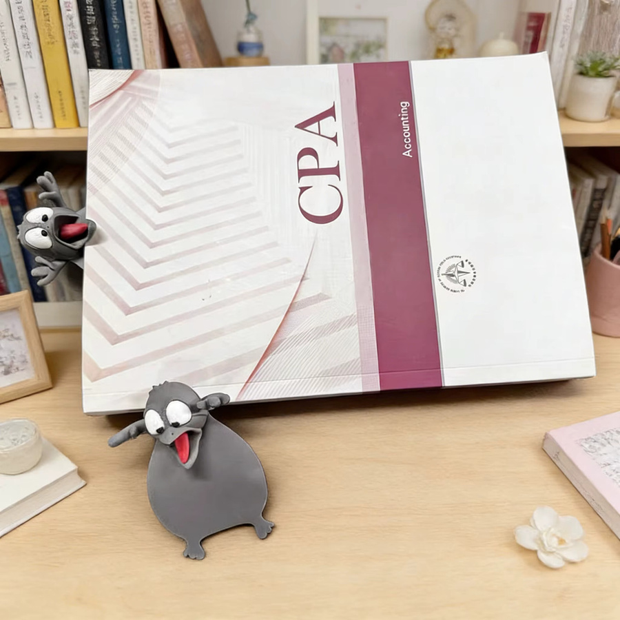 3D-Lesezeichen mit herausgestreckter Zunge in Grau aus Kunststoff - Bild 2