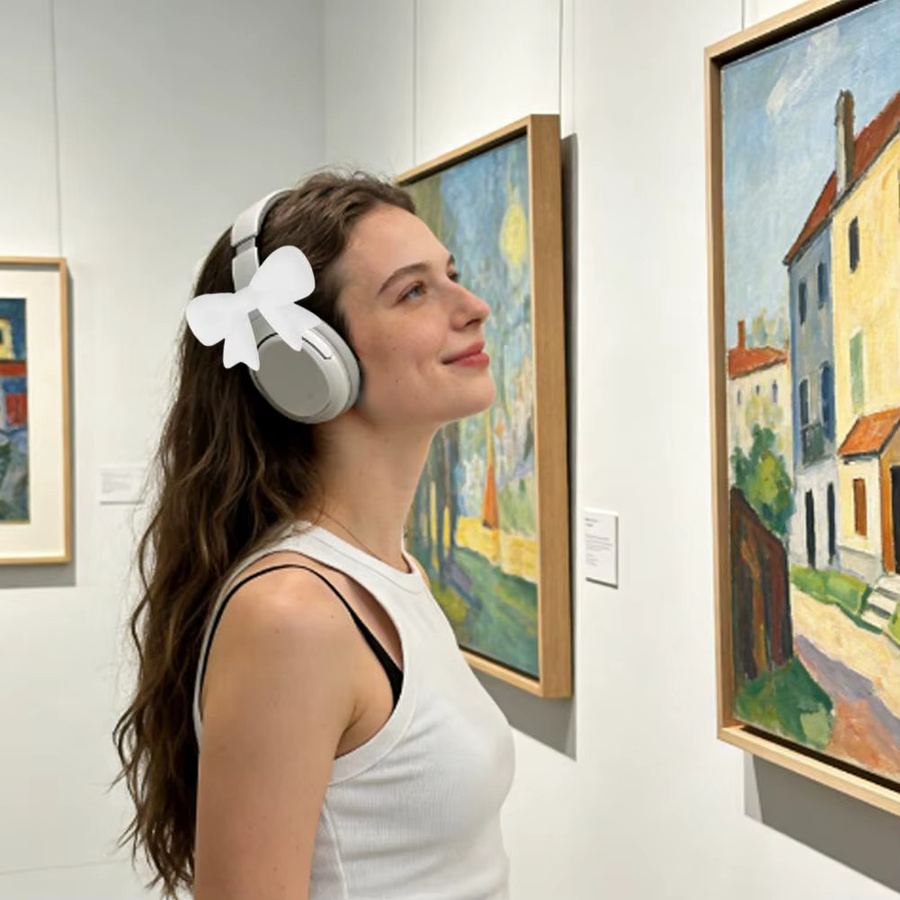 Universelle 3D-Kopfhörer-Silikon-Dekorationselemente in Blau für dein Headset-Zubehör - Bild 3