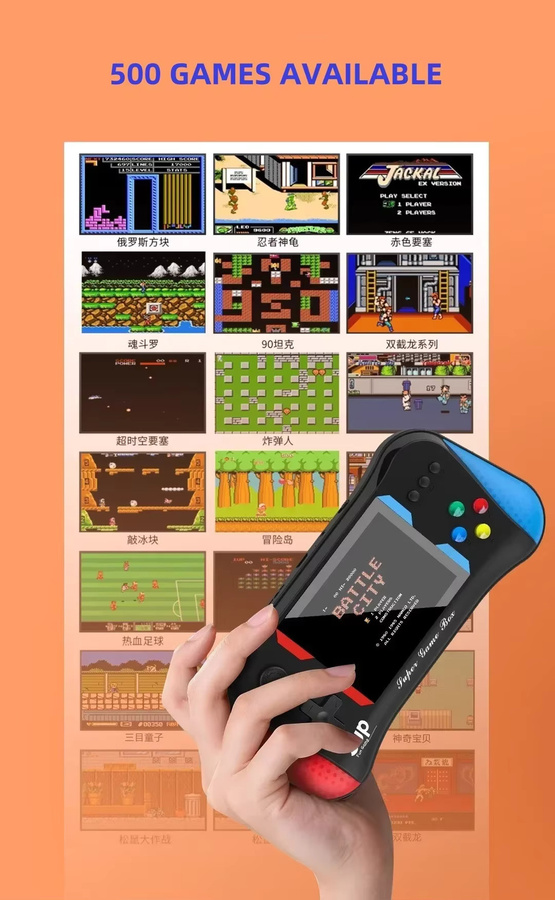 Retro Kinderspielkonsole MINI X7M Palm Game Machine mit nostalgischen Klassikern - Bild 4