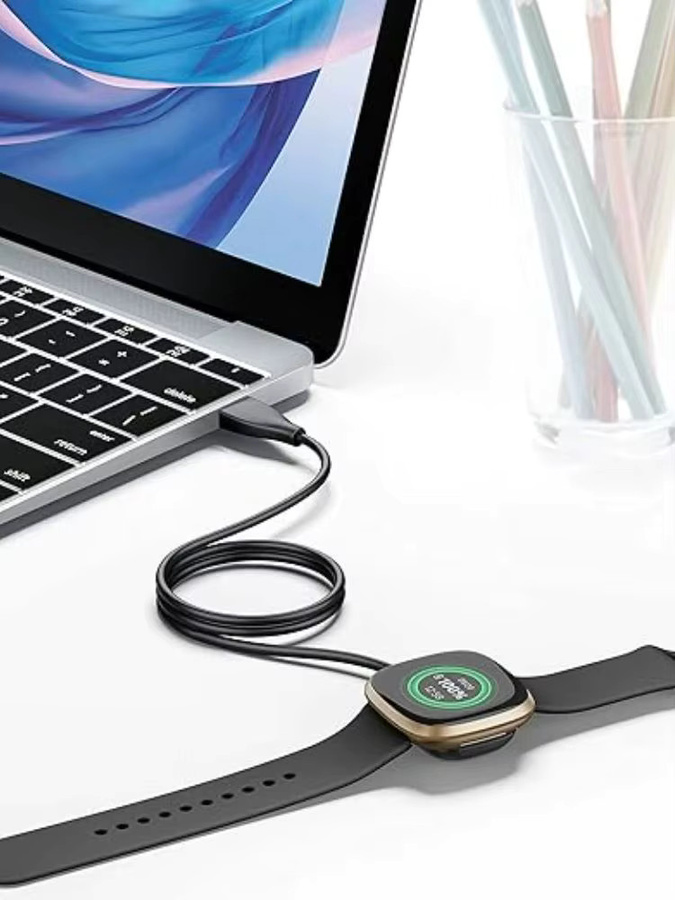 Fitbit Smartwatch Ladegerät, USB, Schwarz, 2er-Pack - Bild 5