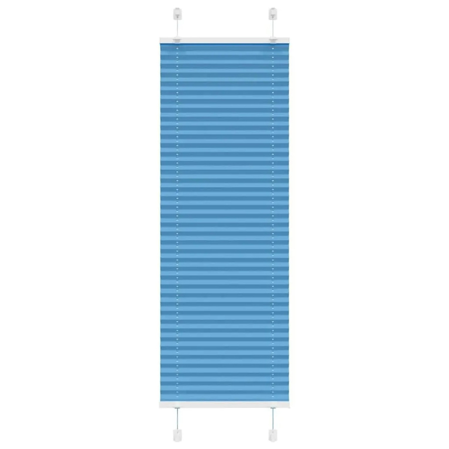 vidaXL Plissee Blau semi-transparent aus Polyester, Breite: 50 cm, Höhe: 150 cm - Bild 2
