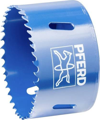 PFERD Bi-Metall Lochsäge Co8/M42 für Stahl, Edelstahl, Blech und Holz, Durchmesser: 73 mm, Schnitttiefe: 31 mm, Farbe: Blau - Bild 1