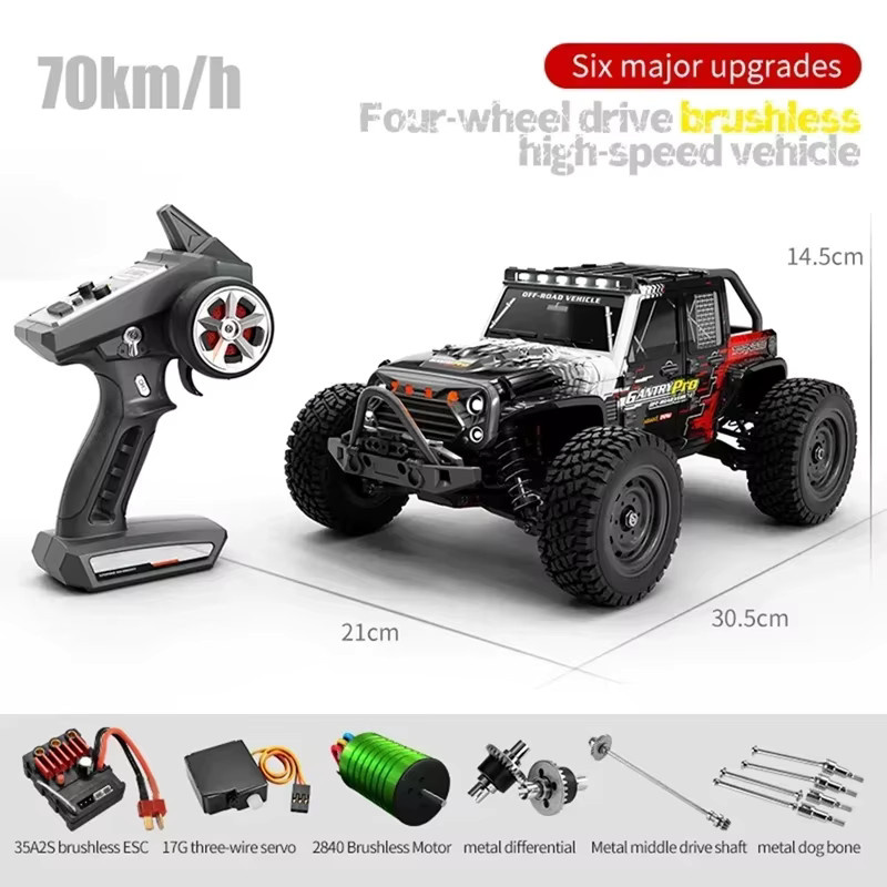 WLtoys Hochgeschwindigkeits-Ferngesteuertes Bürstenmotor-Auto, 1:16, ab 14 Jahren - Bild 4
