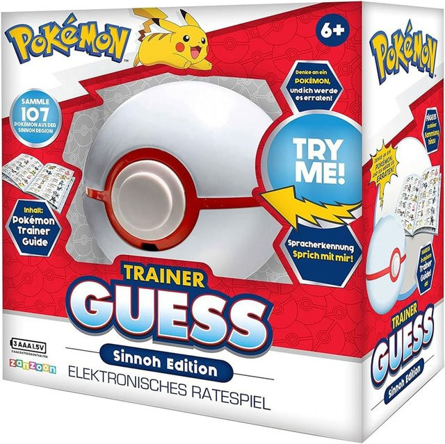 Zanzoon Pokémon Trainer Guess Sinnoh Edition Elektronisches Ratespiel ab 6 Jahren - Bild 1