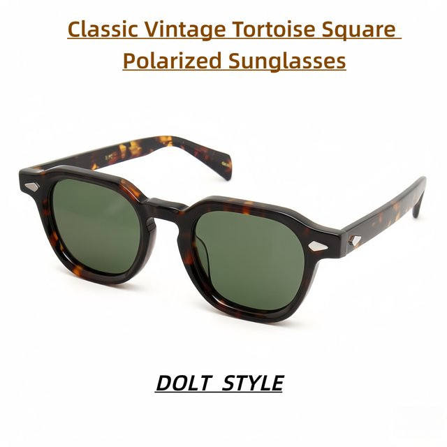 MOSCO Style DOLT Sonnenbrille, quadratisch, Vollrand, Acetat, braun, Unisex - Bild 1