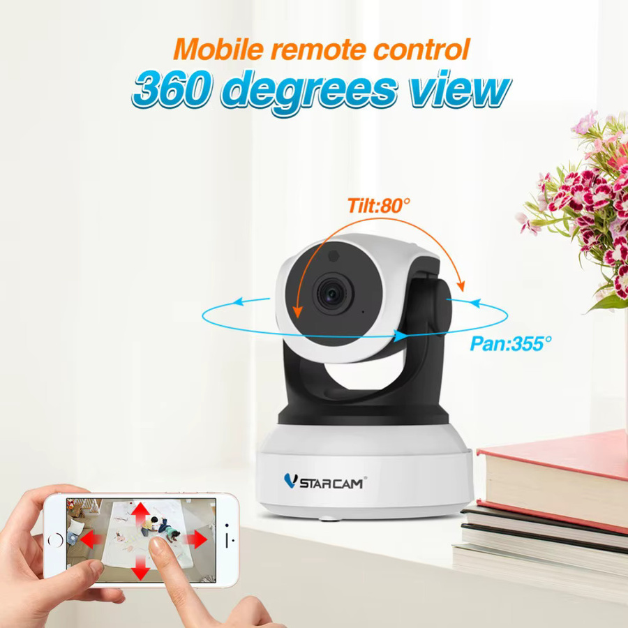 Vstarcam 3MP HD Drahtlose WiFi IP Kamera mit Nachtsicht und PTZ-Funktion für Home Security und Baby Monitoring - Bild 2
