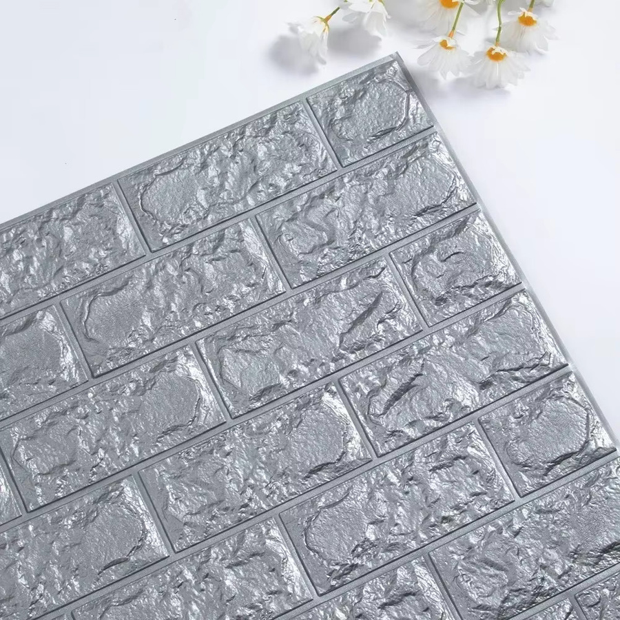 KAMULA 3D-Imitationsziegel Tapete, selbstklebend und wasserdicht, schaumverdickt für Wohnzimmer, Schlafzimmer und Badezimmer - Bild 3