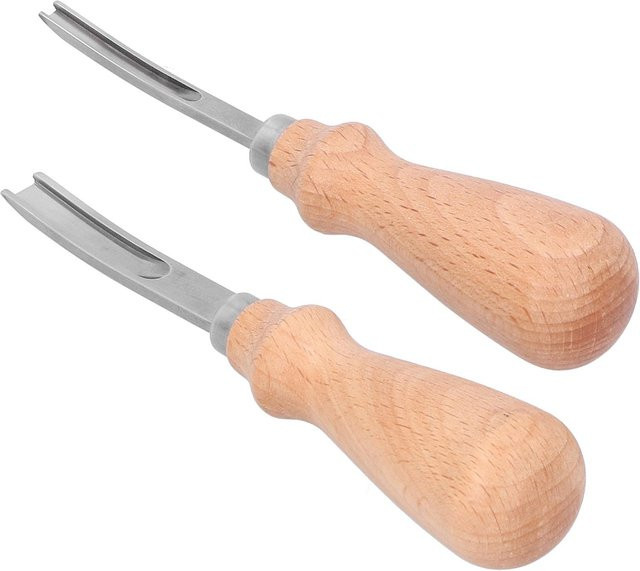 Igeteck Leder Beveler Randbearbeitungsmesser aus gehärtetem Stahl in Beige - Bild 1