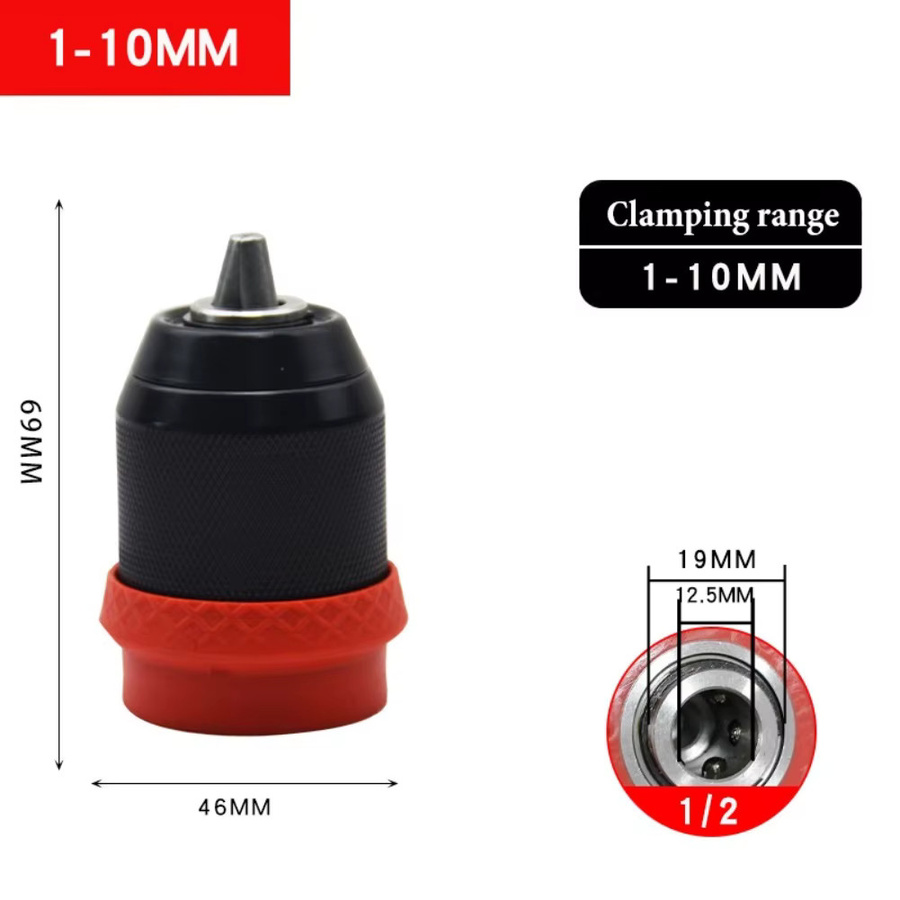 DAZZLEEX Elektrisches Bohrfutter Quick-Release für 6,35mm Bits zur Umwandlung von bürstenlosen Akku-Bohrern - Bild 5