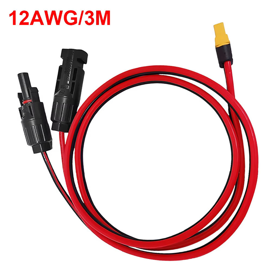 12AWG Solar Ladekabel XT60 Buchse Adapter zu Solar Panel Stecker Verlängerung für tragbare Kraftwerke und Solar Generatoren - Bild 2