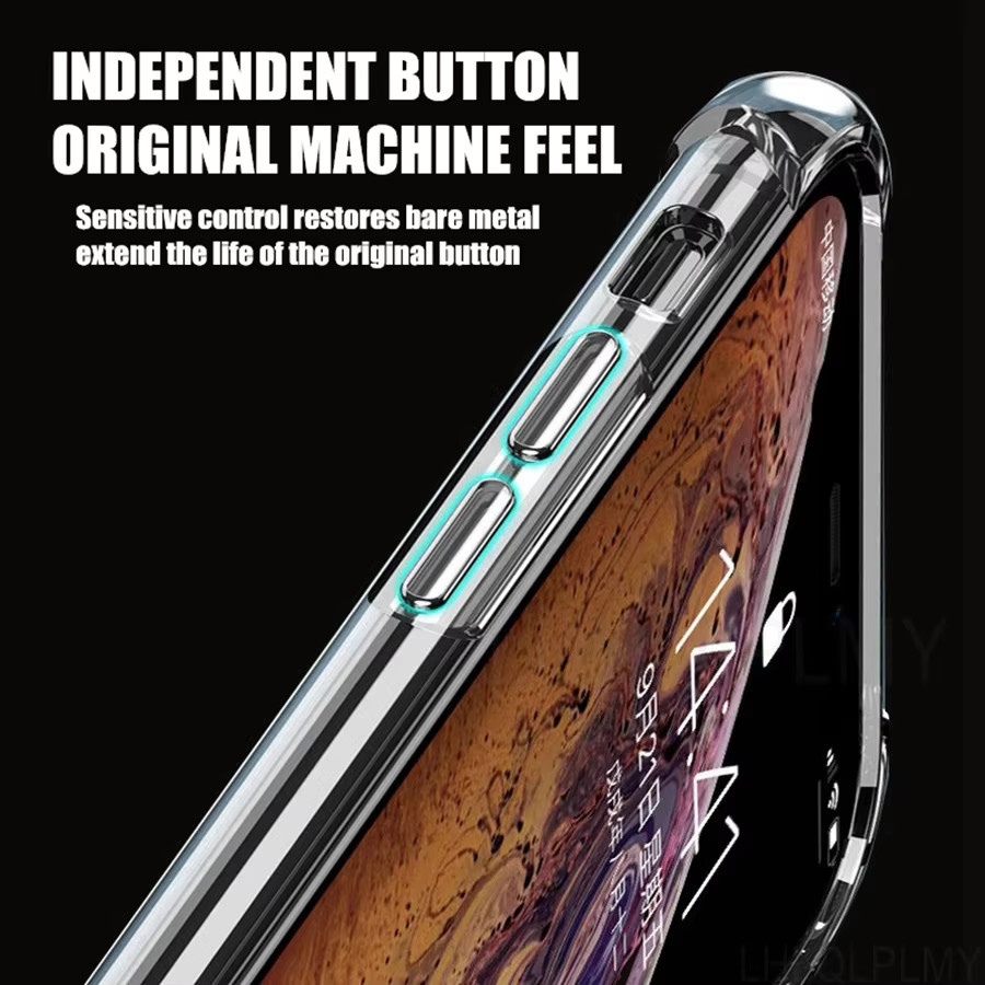 Stoßfeste Silikon-Handyhülle für Apple iPhone 17 Pro Max, 16, 15, 14, 13, 12 Mini, 11 und weitere Modelle, transparent - Bild 3