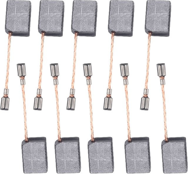 10 Stück VIBRATITE Elektrische Grinder Ersatz Kohlebürsten für WU900 WU829 WU816 WU771 Elektromotoren, Farbe: Grau, Maße: 6 x 11 x 15 mm - Bild 1
