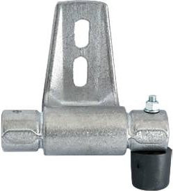 Krause Halter für RegalLeiter-Rundrohr-Schienenanlage STABILO Professional aus Aluminium in Silber - Bild 1