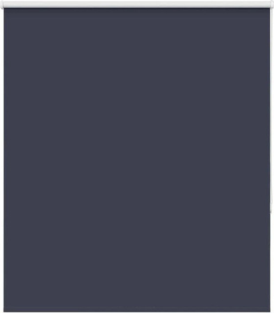 vidaXL Verdunkelungsrollo Marineblau aus Polyester mit Thermoisolierung, B: 120 cm, H: 130 cm