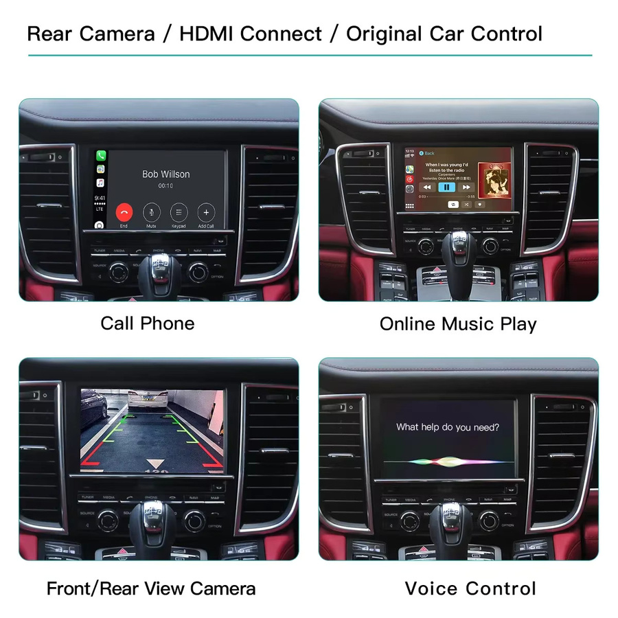 AUTOABC Drahtloses CarPlay und Android Auto Modul für Porsche PCM 3.1, Schwarz - Bild 5