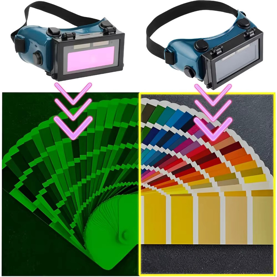 Automatische Schweißmaske mit Solar-Energie und Dimmen für Argon Arc WIG und Gasschneiden in getönter Ausführung - Bild 2