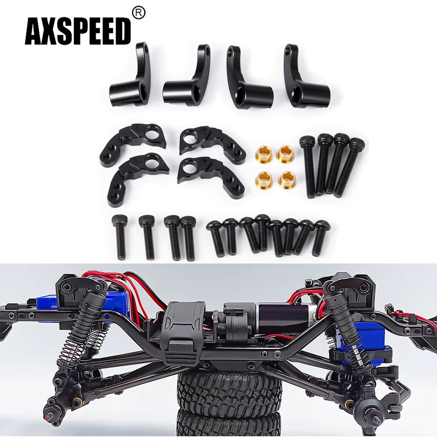 AXSPEED Lift-Set, RC-Automodellteile, 1:18, Aluminiumlegierung, Schwarz - Bild 2