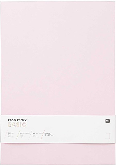 Rico Design Paper Poetry Bogen Basic A4 in Flieder, 10 Stück - Bild 1
